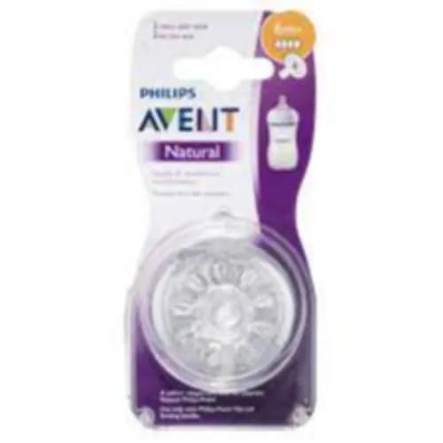 Avent Natural Teat 6m+x2