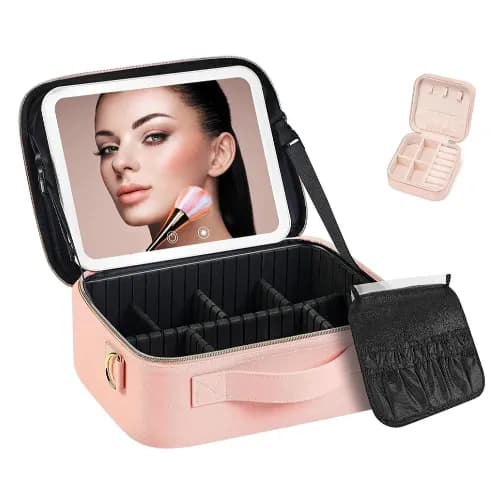 Makeup Bag With Light And Mirror