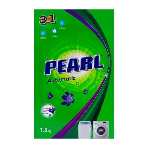 Pearl Automatic Low Foam Original Detergent Powder, 1.5kg