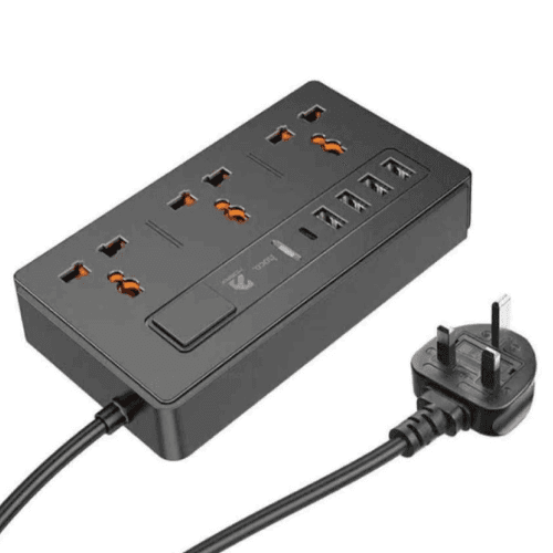 treqa Mobax Dc15 2 In 1 Multi Socket PD 20w Charger Extention