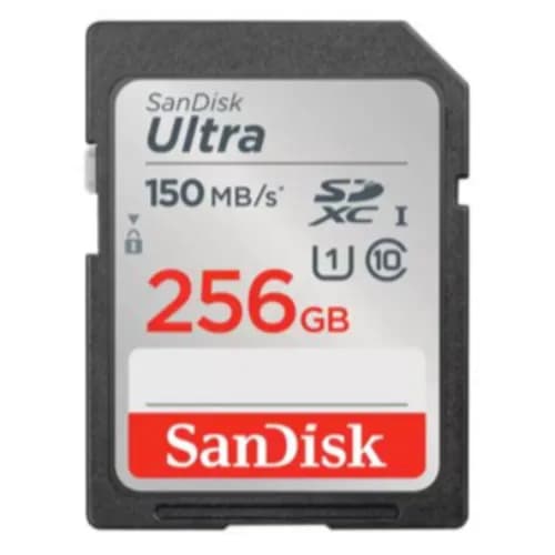 Sandisk Ultra Sdxc Uhs-i Card 256gb Speed Up To 150mb/s (Fast For Better Pictures And Full Hd Video)