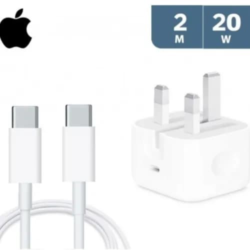 Apple 20W Usb-C Power Adapter + Apple Usb-C To C Cable 2M