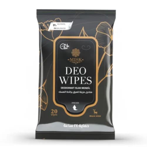 Misk Deodrent Wipes 20,S