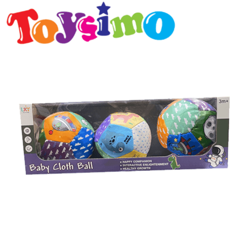 3pcs baby cloth ball (Buy 1 Get 1 Free)