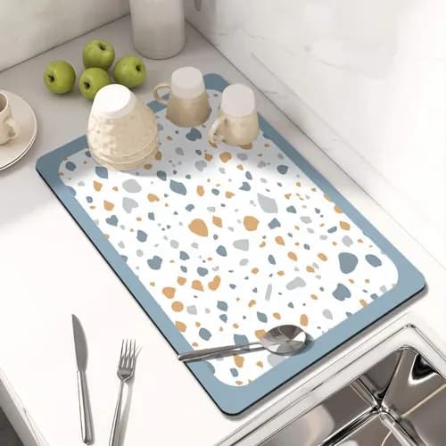 Super Absorbent Dish Drying Mat For Kitchen