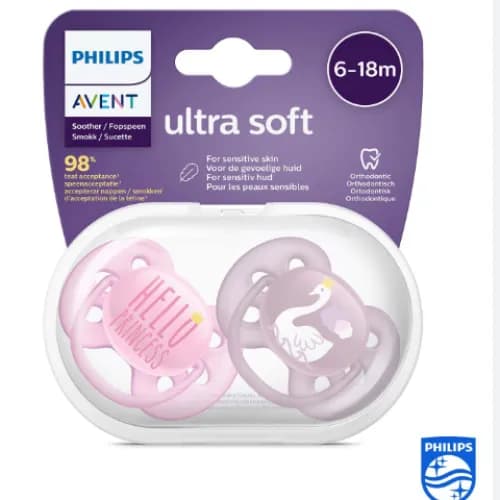 Avent Sthr Sil Ultra Soft 6-18M Girl Scf223/02