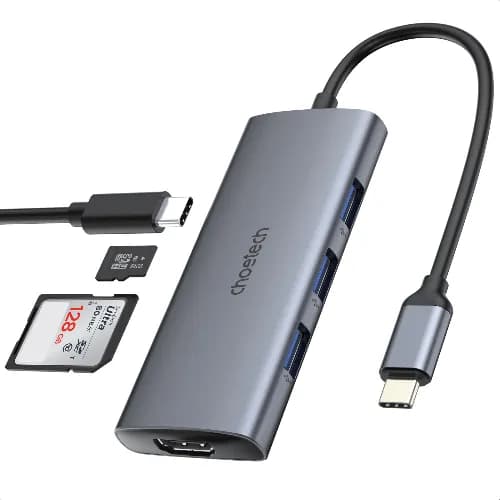 Choetech 7 In 1 Usb-C To Hdmi Multiport Adapter