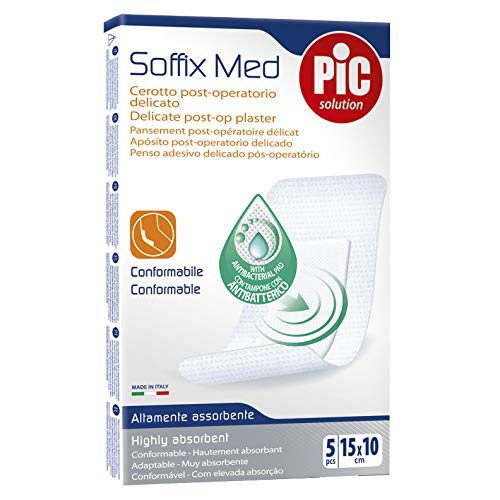 Pic Soffix  Med Plast 15 x 10cm Sterile 5 Pieces