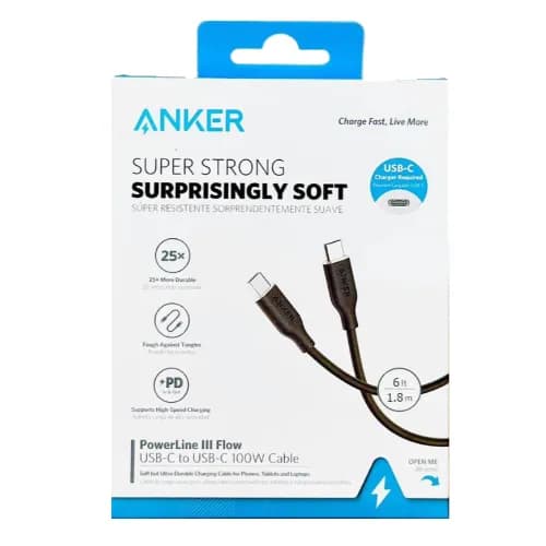 Anker Powerline Iii Flow Usb C To C 100W 2M Cable