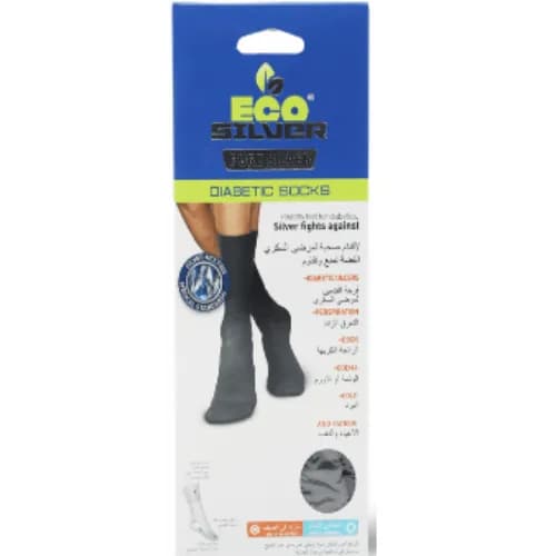 Eco-silver Diabetics Socks Grey 35-38