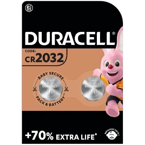 Duracell Specialty Cr2032 Lithium Coin Battery 3v Pack Of 2 , Suitable For Use In Keyfobs, Scales, Wearables And Medical Devices