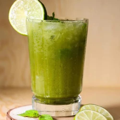 Matcha Mojito With Lavender Honey