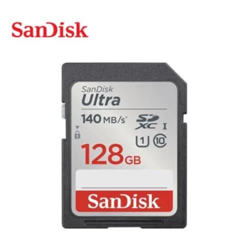 Sandisk Ultra Sdxc Uhs-i Card 128gb Speed Up To 140mbs (Fast For Better Pictures And Full Hd Video)