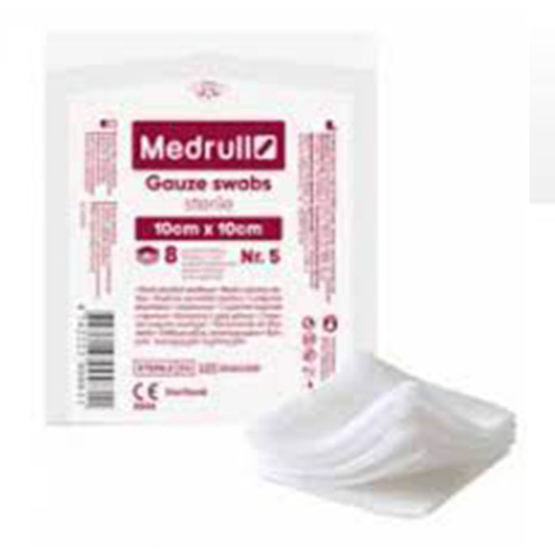 Medrull Gauze Swab Sterile 5cm x 5cm 8Ply N5