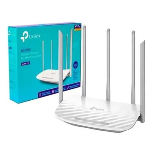 Tp- Link Archer C60 Ac1350 Wi-fi Speed Up To 867 Mbps/5 Ghz Plus 300 Mbps/2.4 Ghz, Wireless Dual Band Router- White