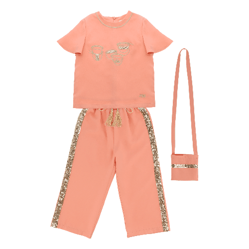 Peach Finjan Set 4Y -  Brush And Needle