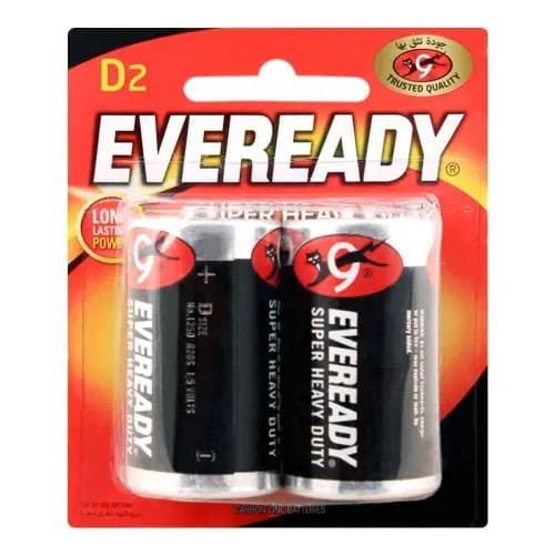 Eveready D Blister Card - 2 Pcs