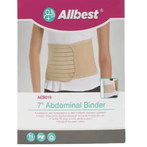 Allbest 9" Abdominal Binder Aeb 017 L