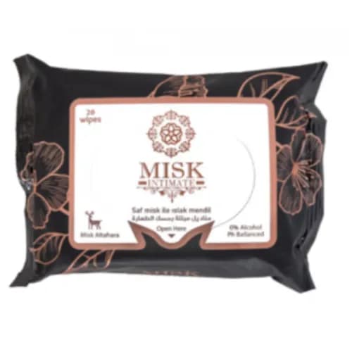 Misk Intimate Wipes 20,S