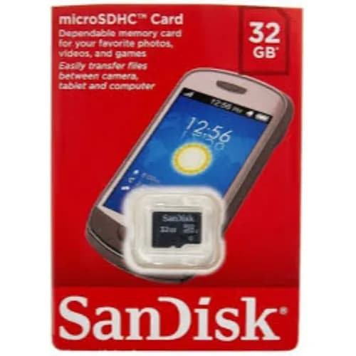 Sandisk Microsdhc 32gb Flash Memory Card,