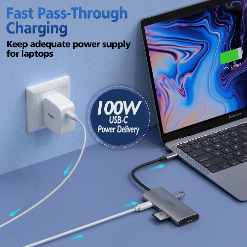 Choetech 7 In 1 Usb-C To Hdmi Multiport Adapter