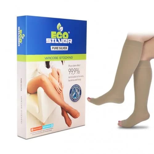 Eco Silver Varicose Stocking Beige