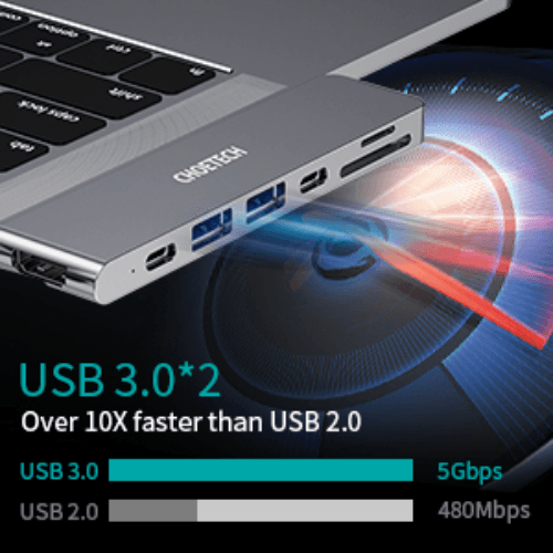 Choetech 7-In-1 Usb-C Multiport Adapter
