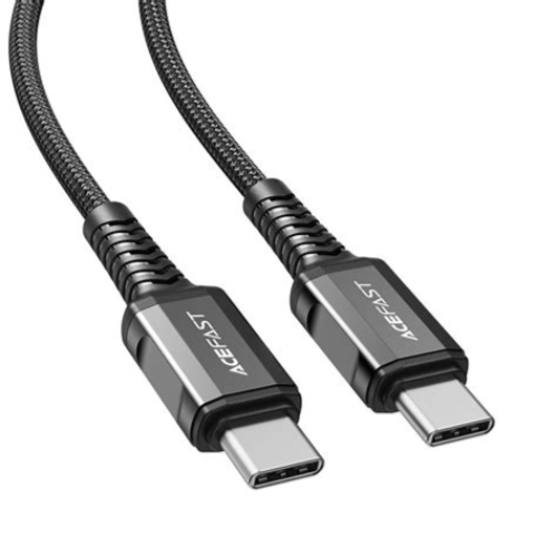 Acefast C1-03 Charging Data Cable  For Usb-c To Usb-c 60w, Deep Space Gray