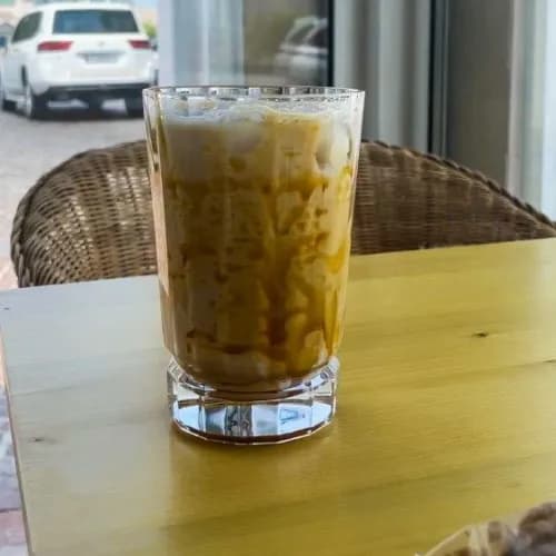 Iced Caffe Latte With Manuka Honey