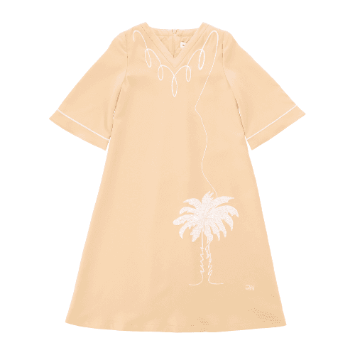  Biege Palm Jallabiya 8Y -  Brush And Needle