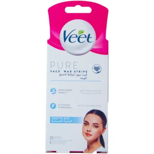 Veet Pure Face Wax Strip Sen 20'S