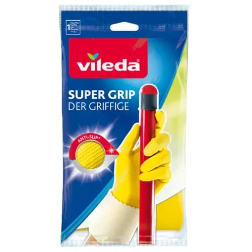 Vileda Super Grip Gloves Large 1 Pair