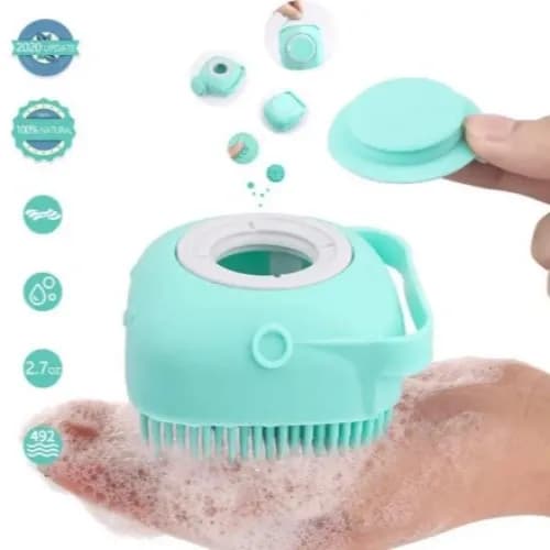 Silicone Massage Bath Brush Green