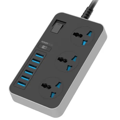 Heatz ZC603 Usb Power Plug 3.1A 6Usb 3Socket