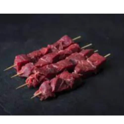 Fresh Beef Kebab Skewers Marinated 500 Gr