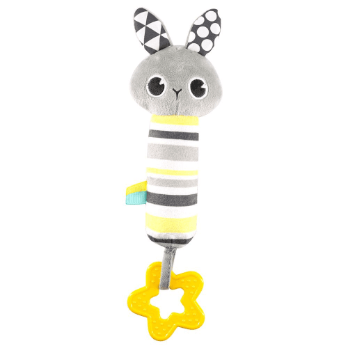 Moon Good Night Soft Rattle Plush Toy & Teether Bunny