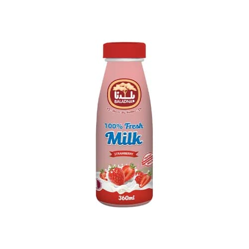 Baladna Fresh Strawberry Milk, 200Ml