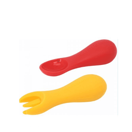 Marcus N Marcus Silicone Palm Grasp Spoon & Fork Set Marcus