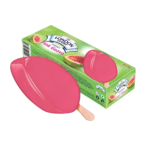 London Dairy Pink Guava Sorbet Ice Cream Stick 100ml