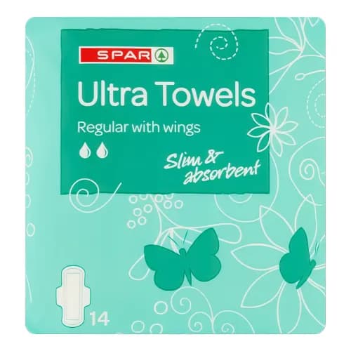 Spar Sanitary Napkin Ultra Towel Regular 14 Pieces