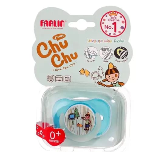 Farlin Chuchu Paci Orth Dntic 0M+Pin/Blu Ban-S013