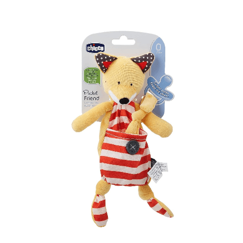 Chicco Pocket Friend Soother Holder - Fox
