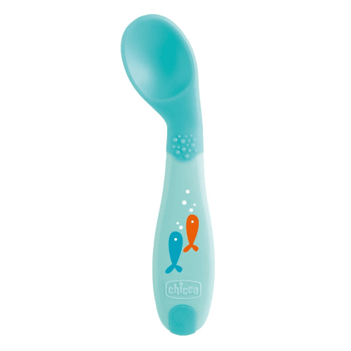 Chicco First Spoon Angled 8M+ [Boy]