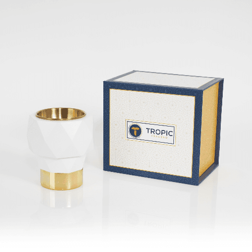 SCAVI Incense burner - White  -  Tropic Trading
