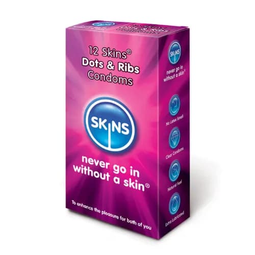 Skins Dots And Ribs Condoms 12S