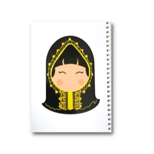 Notebook (Qatari Face Girl) - Meem Stationary