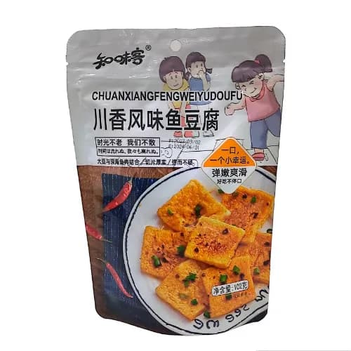 Zhiweike Soybean Snack (Spicy Fish Tofu)102G