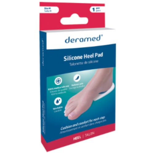 Deramed Silicone Heel Pad - 1 Pair (Medium)