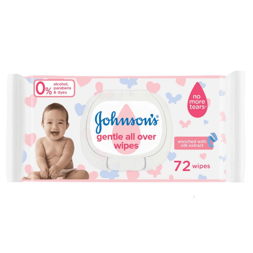 J J Gentle Allover Wipes 72S