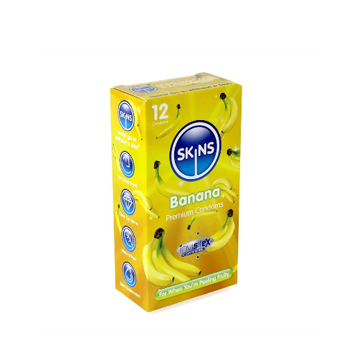Skins Banana Flavoured Lub Condoms 12S